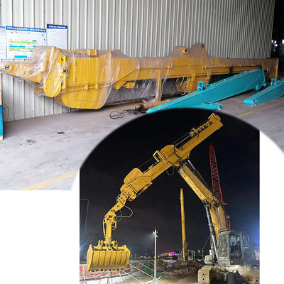 Clamshell cánh tay kính thiên văn với Clamshell Bucket Grapple đào nhà nền tảng
