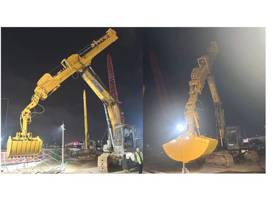 Xới đất Teledipper Excavator Long Reach Boom Và cánh tay kính thiên văn