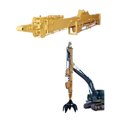 Cỗ máy đào cánh tay kính thiên văn với thùng vỏ vỏ để đào nền tảng