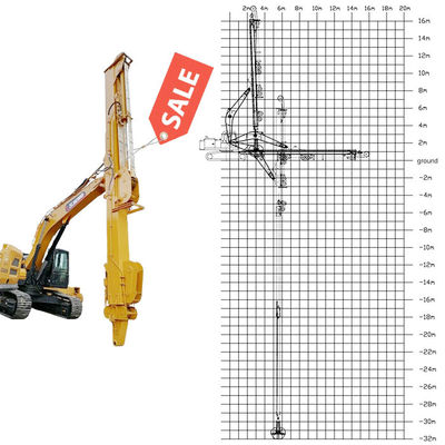 Máy đào kính thiên văn với thùng vỏ vỏ với răng để nắm bắt