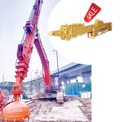 Phần máy đào cánh tay kính thiên văn với xô vỏ để đào sâu hơn
