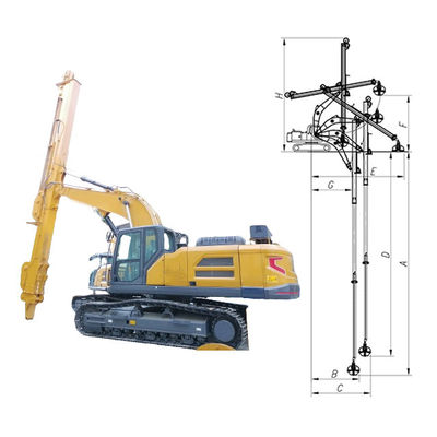 Cần cẩu có thể điều chỉnh cho máy xúc, cần cẩu lồng máy xúc BS900E Q355B