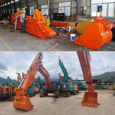 Gầu ngoạm cần vươn 14m cần vươn