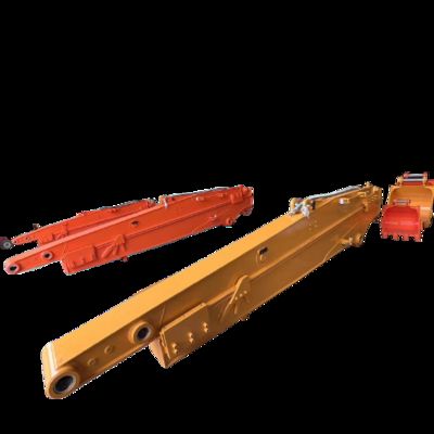 ZH OEM tùy chỉnh Q355B 8M 10M 11M 12M Excavator Long Reach Arm Long Reach Excavator Boom Excavator Sliding Arm cho đào nước và làm sạch sông