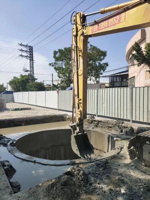 ZH OEM tùy chỉnh Q355B 8M 10M 11M 12M Excavator Long Reach Arm Long Reach Excavator Boom Excavator Sliding Arm cho đào nước và làm sạch sông