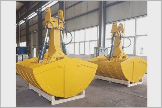 Ứng dụng máy đào 1-1.5cbm Clamshell Grab Bucket, Shell Bucket, Hydraulic Clamshell Excavator Bucket cho máy đào 20-30ton
