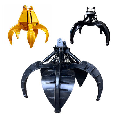 Xoay 360 độ thủy lực Orange Peel Grapple Vật thủy lực Vật liệu xây dựng Phụ tùng máy móc Rock Grapple