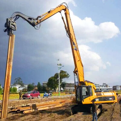 Cần cẩu 13,5-18m cho máy đào 30-50 tấn, phụ kiện đóng cọc tấm Q355B Q690D tùy chỉnh