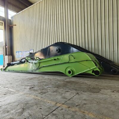 Long-Reach Excavator Arm with Heavy-Duty Stone Grab — Optimal Solution for River Embankment & Dam Works