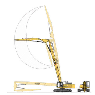 Máy đào phá hủy tầm xa Máy đào phá hủy công việc