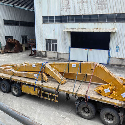 Long-Reach Excavator Arm with Heavy-Duty Stone Grab — Optimal Solution for River Embankment & Dam Works