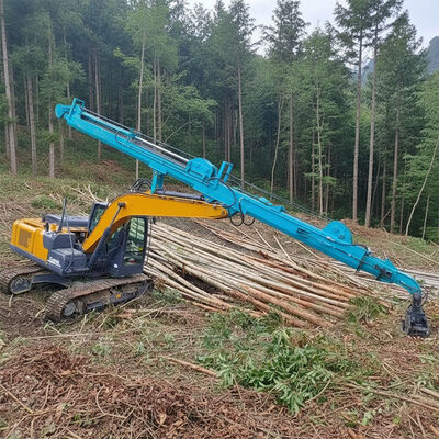 Cánh tay kính thiên văn của máy đào để lấy cây